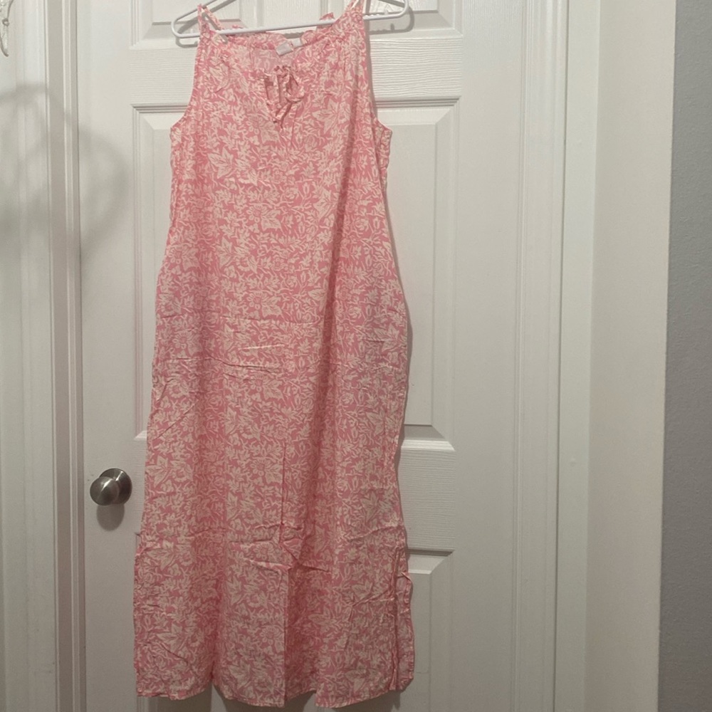 BNWT Pink And Cream Floral Maxi Dress
